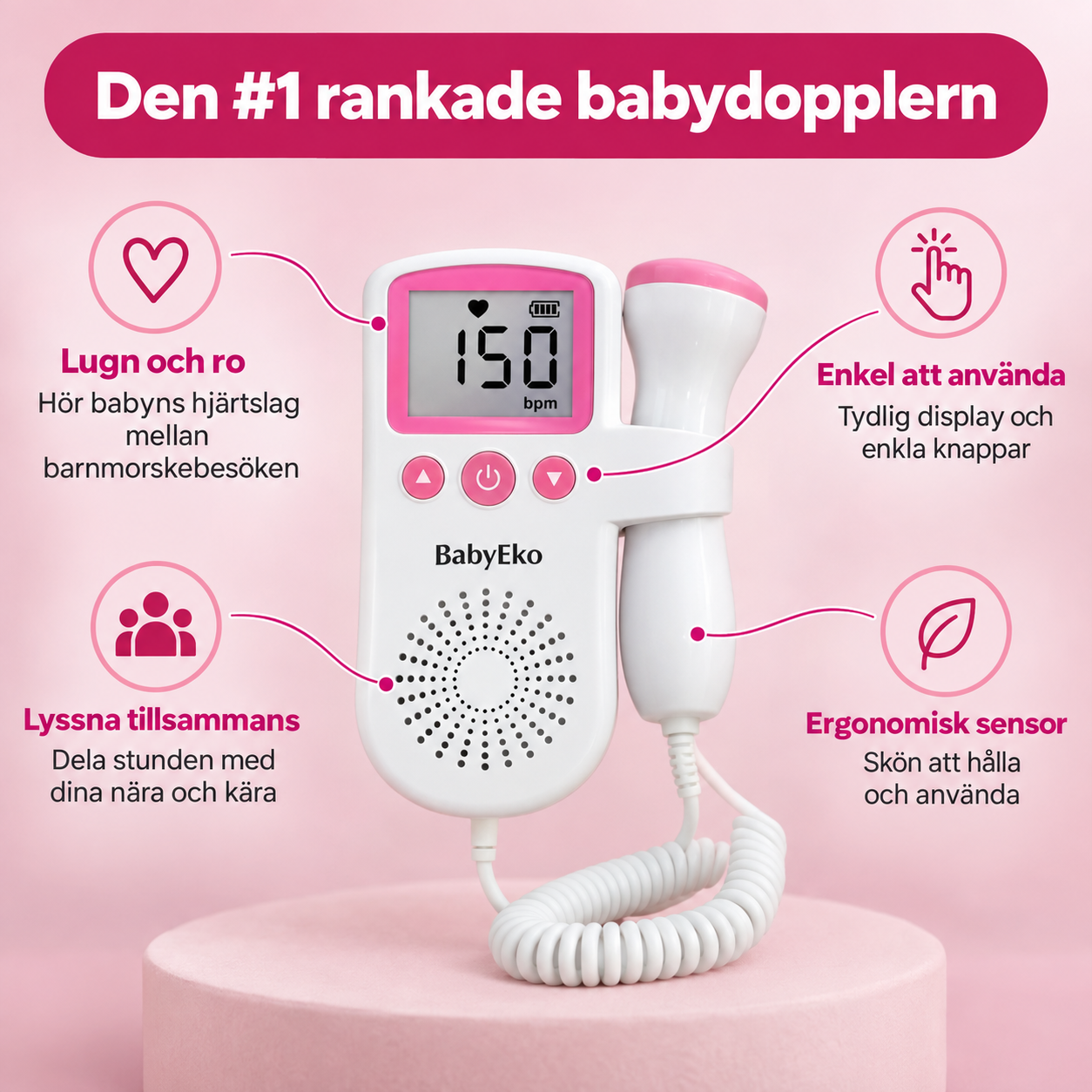 BabyEko - Hör de första hjärtslagen, hemma i lugn och ro.