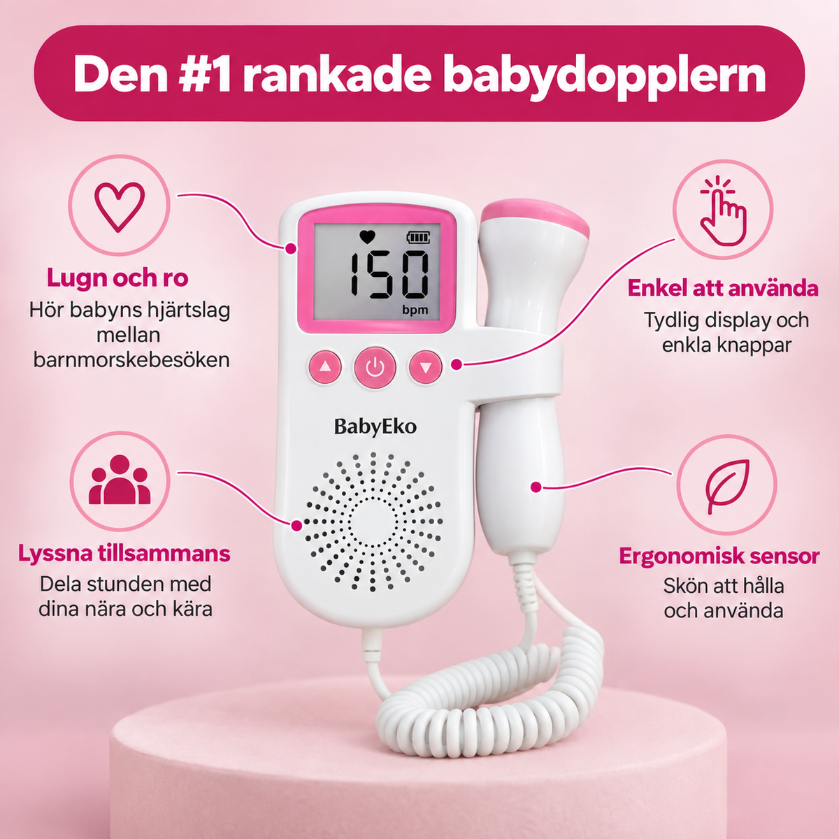BabyEko - Hör de första hjärtslagen, hemma i lugn och ro.